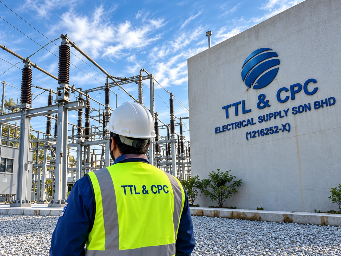 Electrical site illustration supplied in the website design