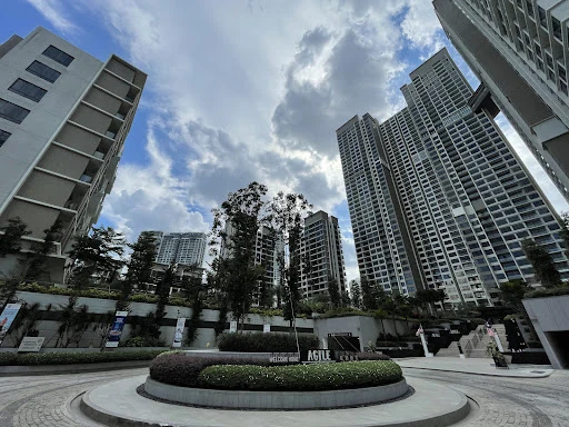 Exterior view of the residential development.