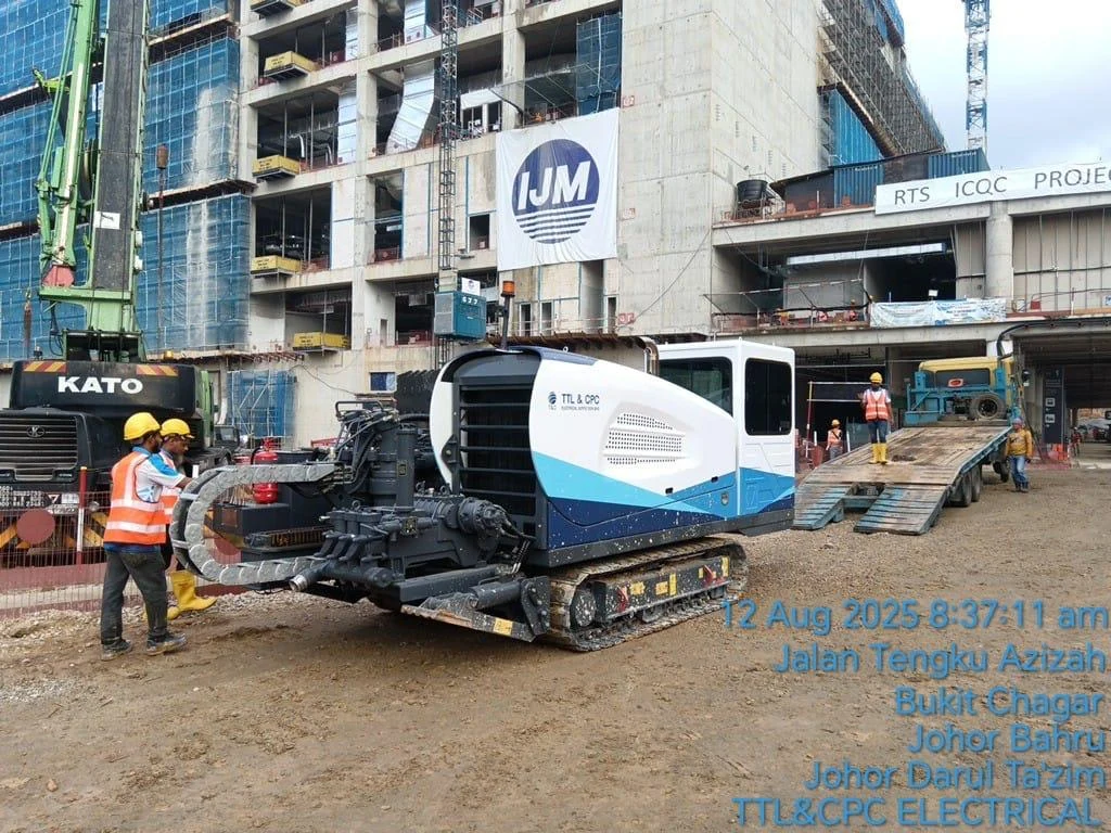 Site operations and equipment at the ICQC development.