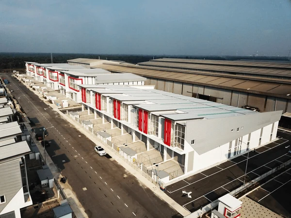 Industrial units shown in the Welloyd Industrial Park project reference.