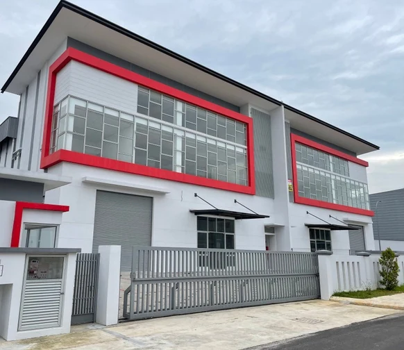 Exterior view of an industrial unit at Welloyd Industrial Park.